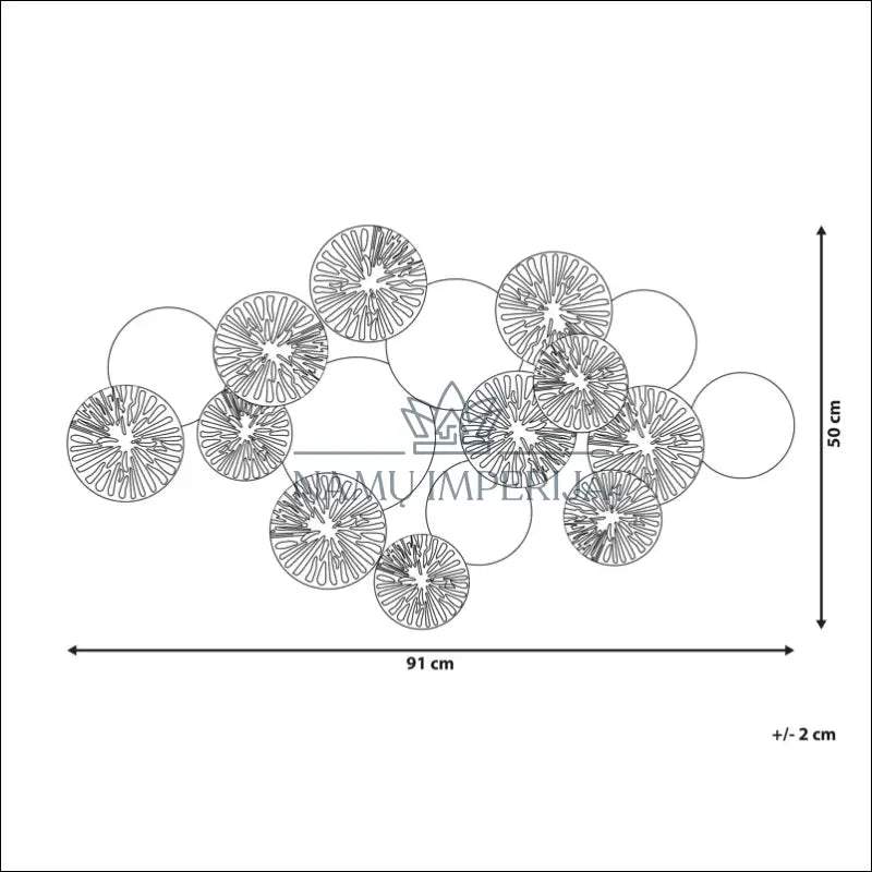 Sienos dekoracija DI7938 - €60 Save 50% 50-100, __label:Pristatymas 1-2 d.d., color-auksine, color-balta, color-pilka