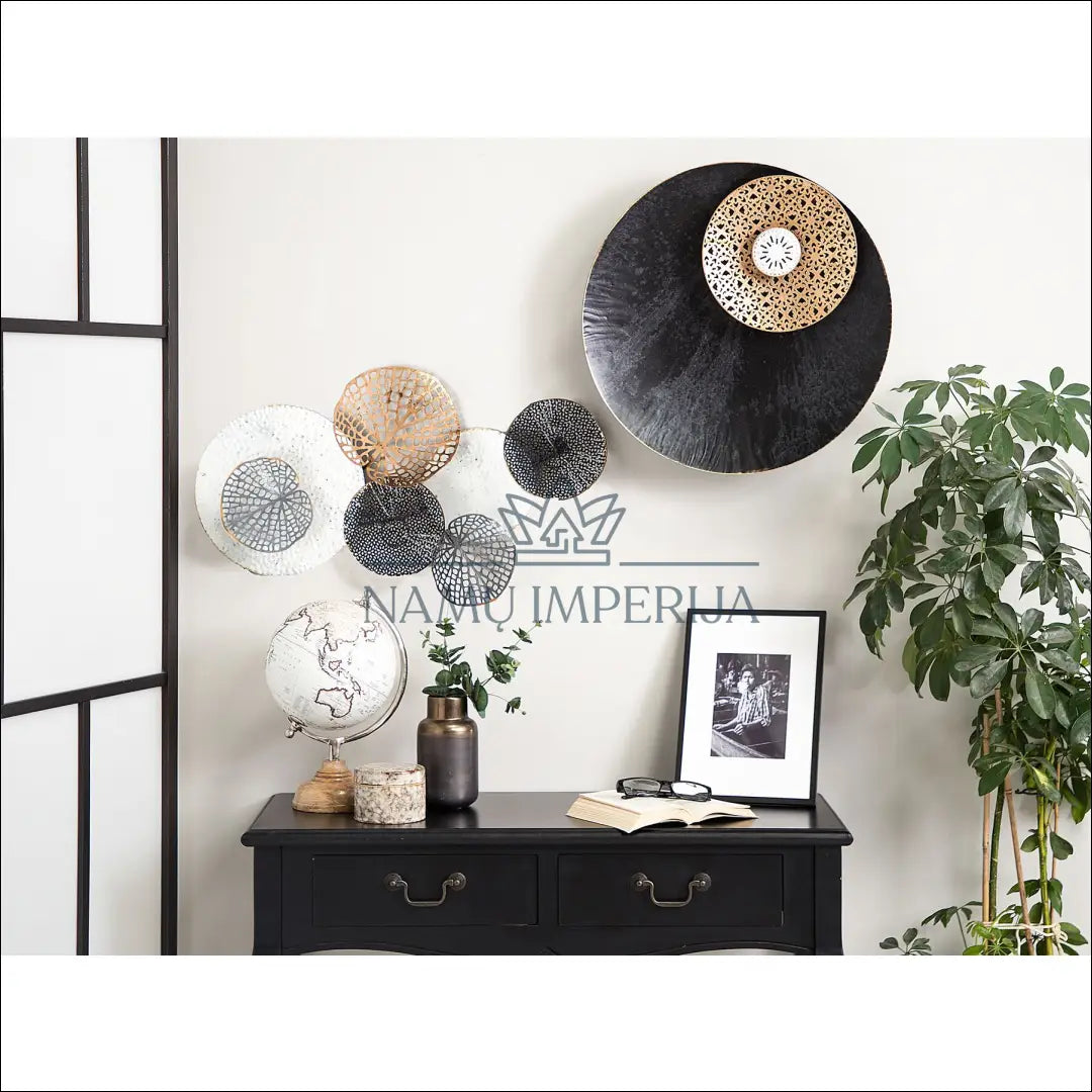 Sienos dekoracija DI9193 - €45 Save 50% 25-50, __label:Pristatymas 1-2 d.d., color-auksine, color-balta, color-juoda