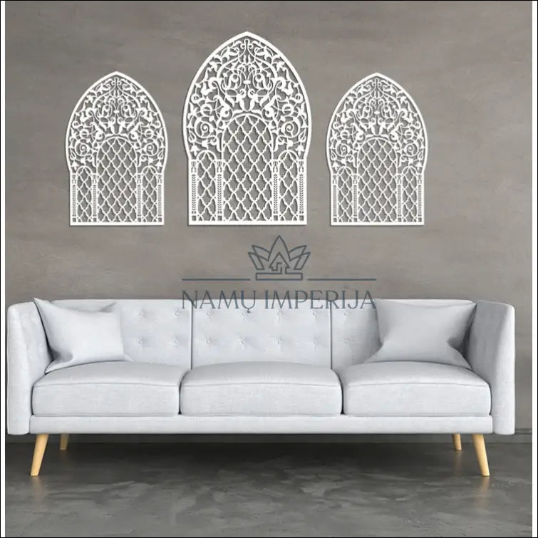Sienos dekoracijų komplektas (3vnt) DI5229 - €65 Save 70% 50-100, __label:Pristatymas 1-2 d.d., color-balta,