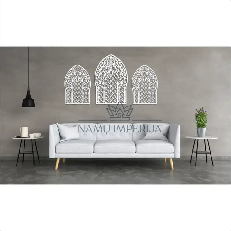 Sienos dekoracijų komplektas (3vnt) DI5229 - €65 Save 70% 50-100, __label:Pristatymas 1-2 d.d., color-balta,