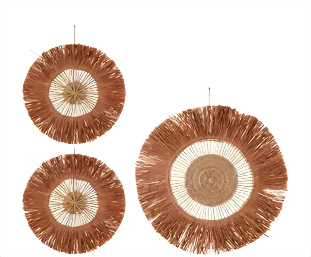 Sienos dekoracijų komplektas (3vnt) DI6248 - €30 Save 70% 25-50, __label:Pristatymas 1-2 d.d., color-ruda, interjeras,