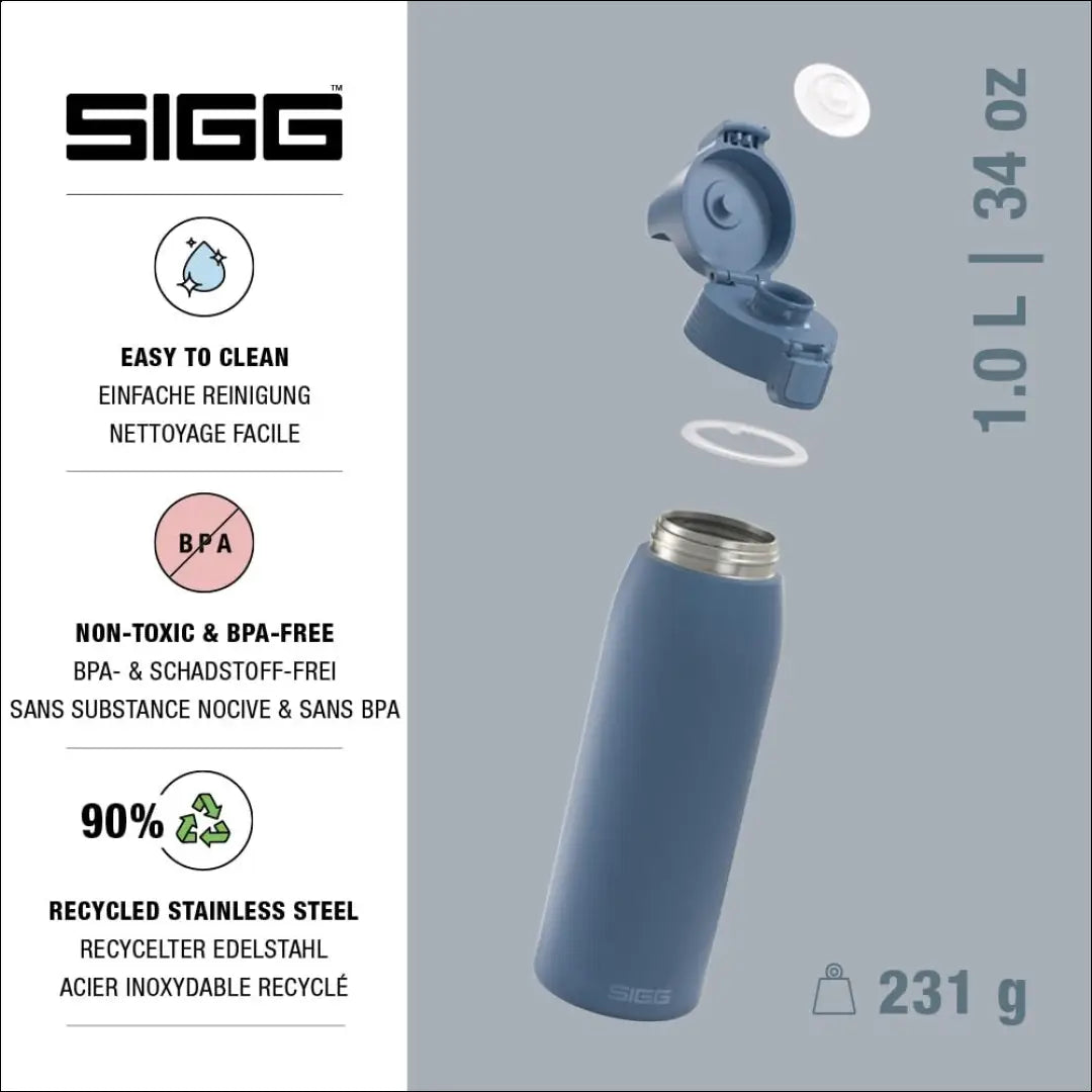 Sigg - nerūdijančio plieno vandens butelis (1l) SP145 - €14 Save 50% __label:Pristatymas 1-2 d.d., laisvalaikis,