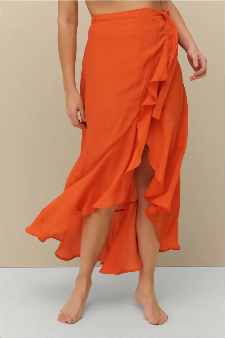 Sijonas DR010 - €35 Save 50% 25-50, __label:Pristatymas 1-2 d.d., color-oranzine, drabuziai, material-poliesteris €25