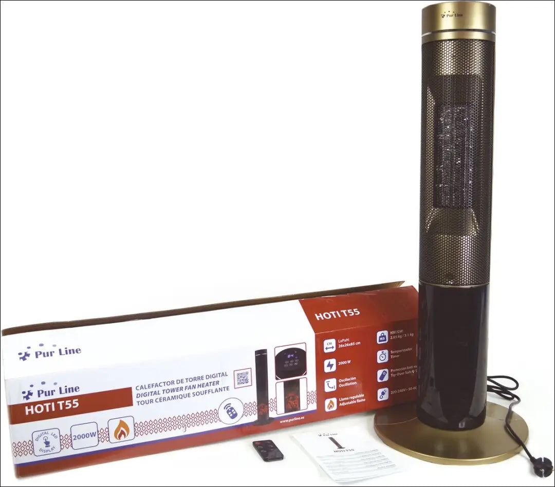 Šildytuvas ’Pur Line’ KI1452 - €75 Save 50% 50-100, __label:Pristatymas 1-2 d.d., color-auksine, color-juoda,