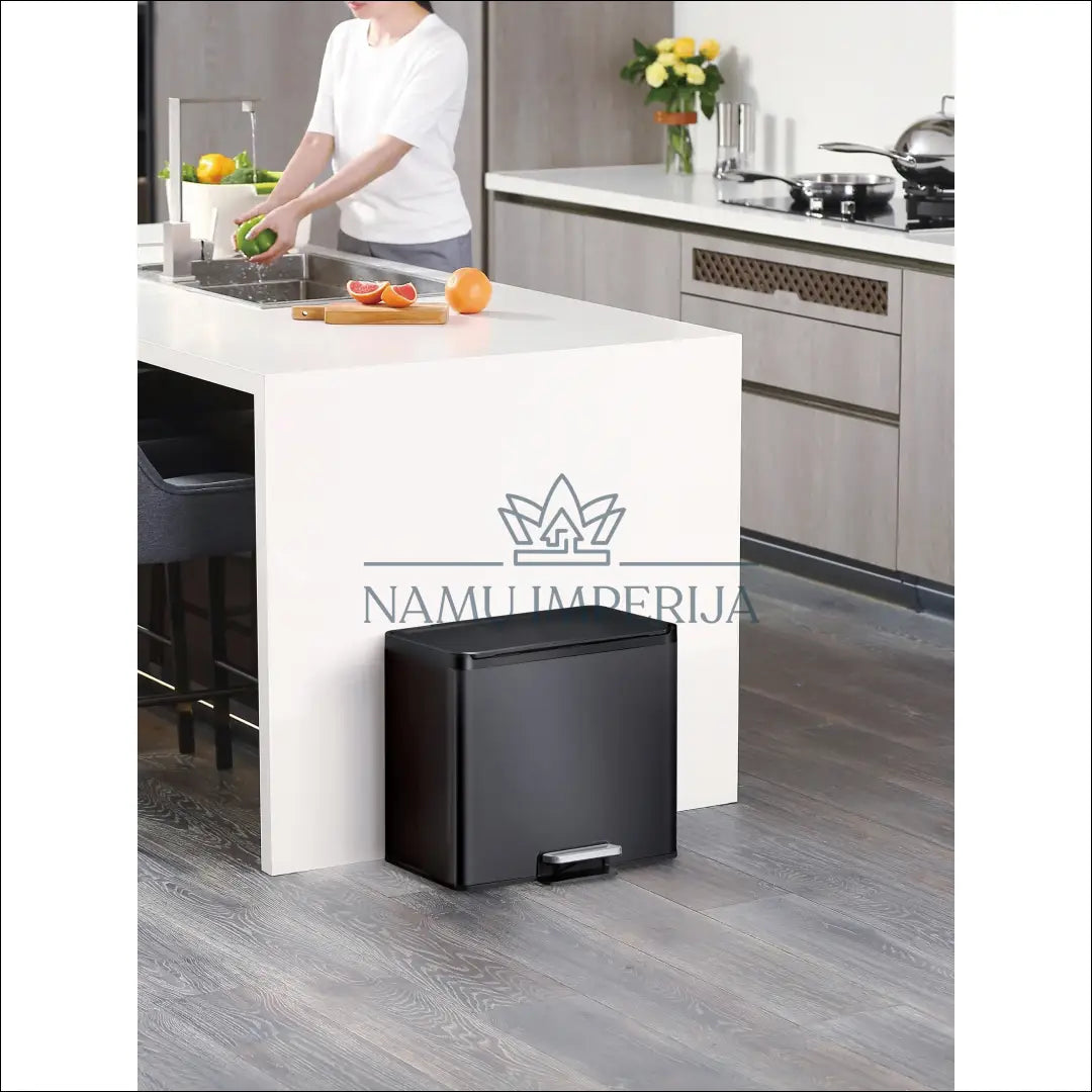 Šiukšliadėžė (29l) DI9944 - €44 Save 50% 25-50, __label:Pristatymas 1-2 d.d., color-juoda, interjeras, material-metalas