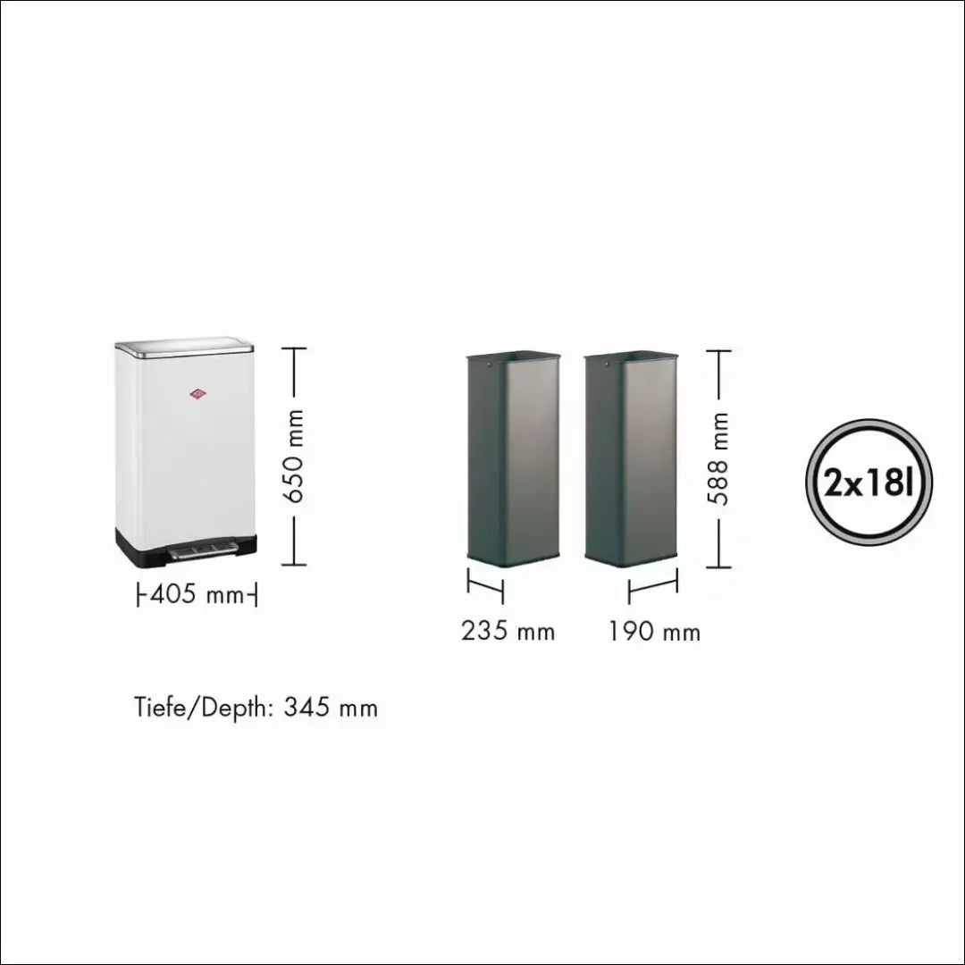 Šiukšliadėžė “Wesco” KI1618 - €95 Save 50% 50-100, __label:Pristatymas 1-2 d.d., color-smelio, interjeras,