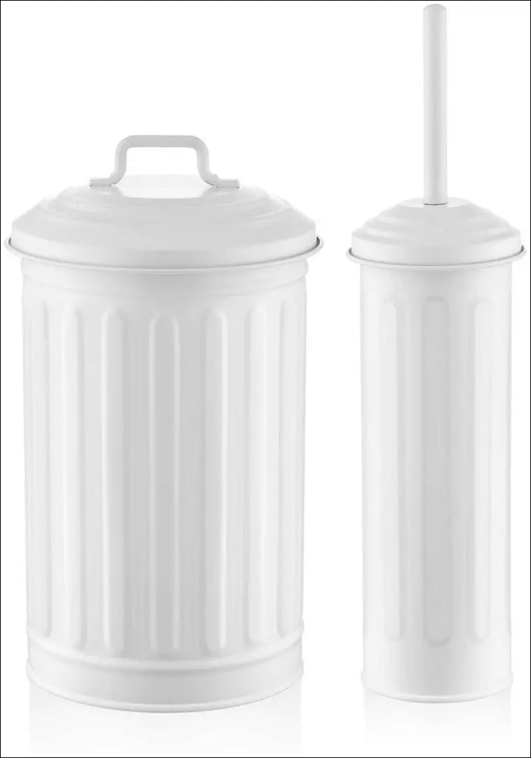 Šiukšliadėžės ir tualetinio šepečio rinkinys DI10754 - €30 Save 50% 25-50, __label:Pristatymas 1-2 d.d., color-balta,