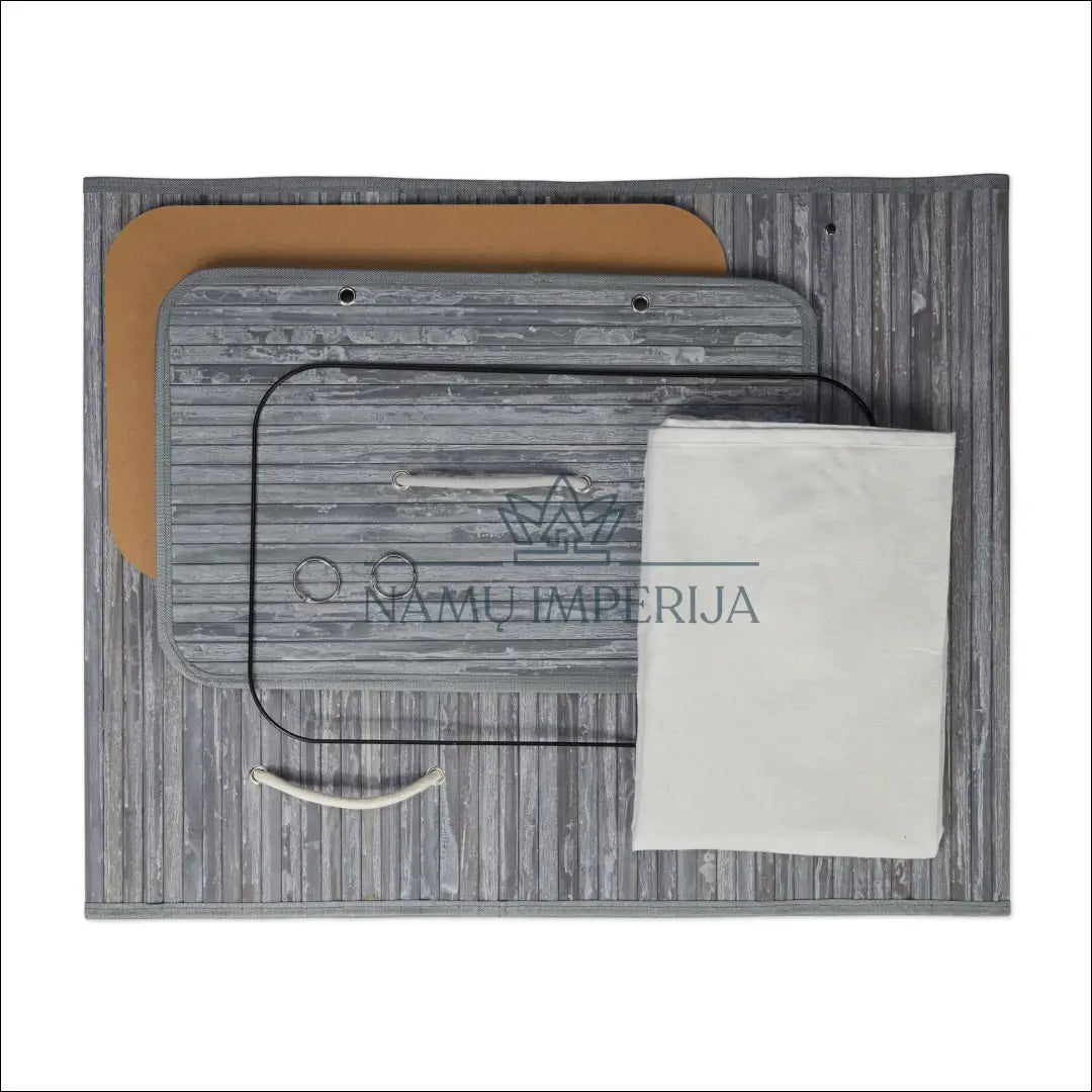 Skalbinių krepšys DI9388 - €23 Save 50% __label:Pristatymas 1-2 d.d., color-kremas, color-pilka, material-bambukas,