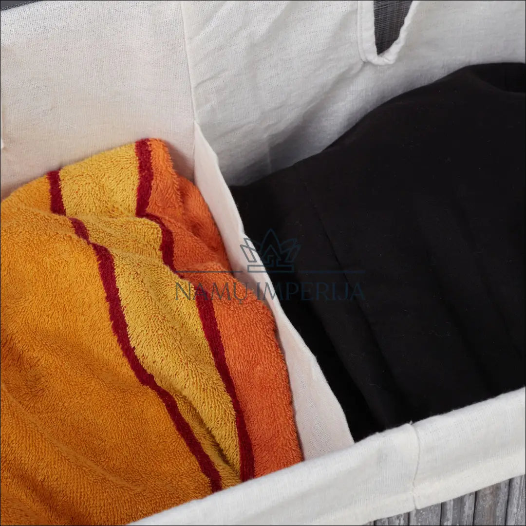 Skalbinių krepšys DI9388 - €23 Save 50% __label:Pristatymas 1-2 d.d., color-kremas, color-pilka, material-bambukas,