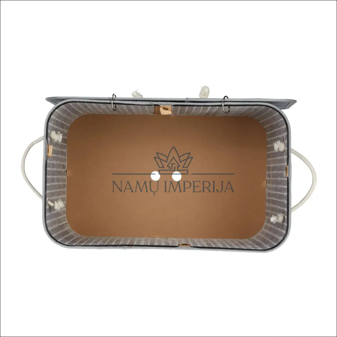 Skalbinių krepšys DI9388 - €23 Save 50% __label:Pristatymas 1-2 d.d., color-kremas, color-pilka, material-bambukas,