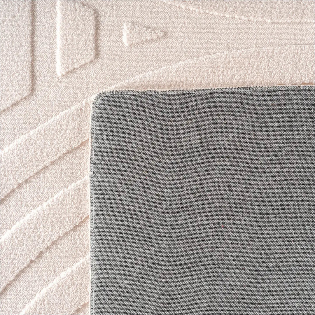 Kilimas NI2928 - ayy2026new, Baumwolle, Boho, Kurzflor Teppich, Läufer Skandinavischer Einfarbig Creme 140x200 Fast