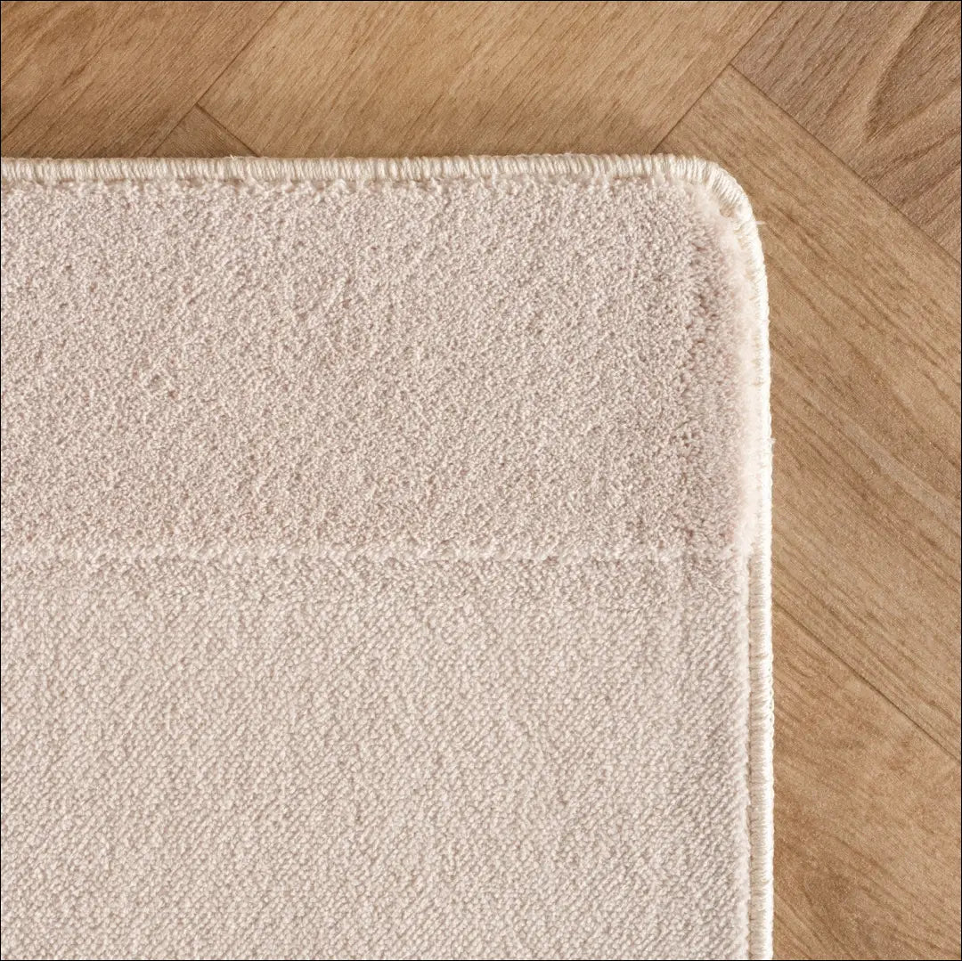 Kilimas NI2922 - ayy2026new, Baumwolle, Kurzflor Teppich, Läufer, Rechteck Skandinavischer Boho Design Einfarbig Creme