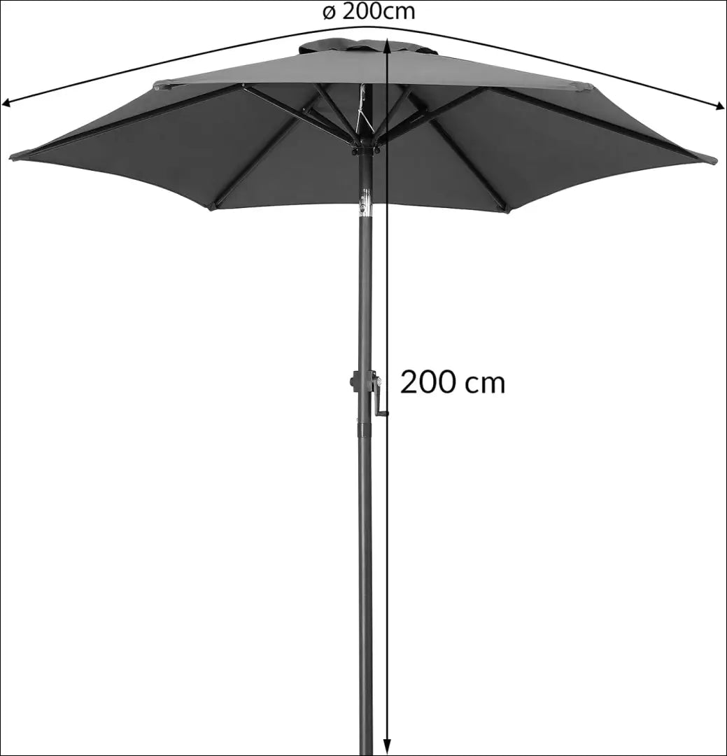 Skėtis LI837 - €39 Save 50% 25-50, __label:Pristatymas 1-2 d.d., color-pilka, lauko baldai, material-poliesteris €25