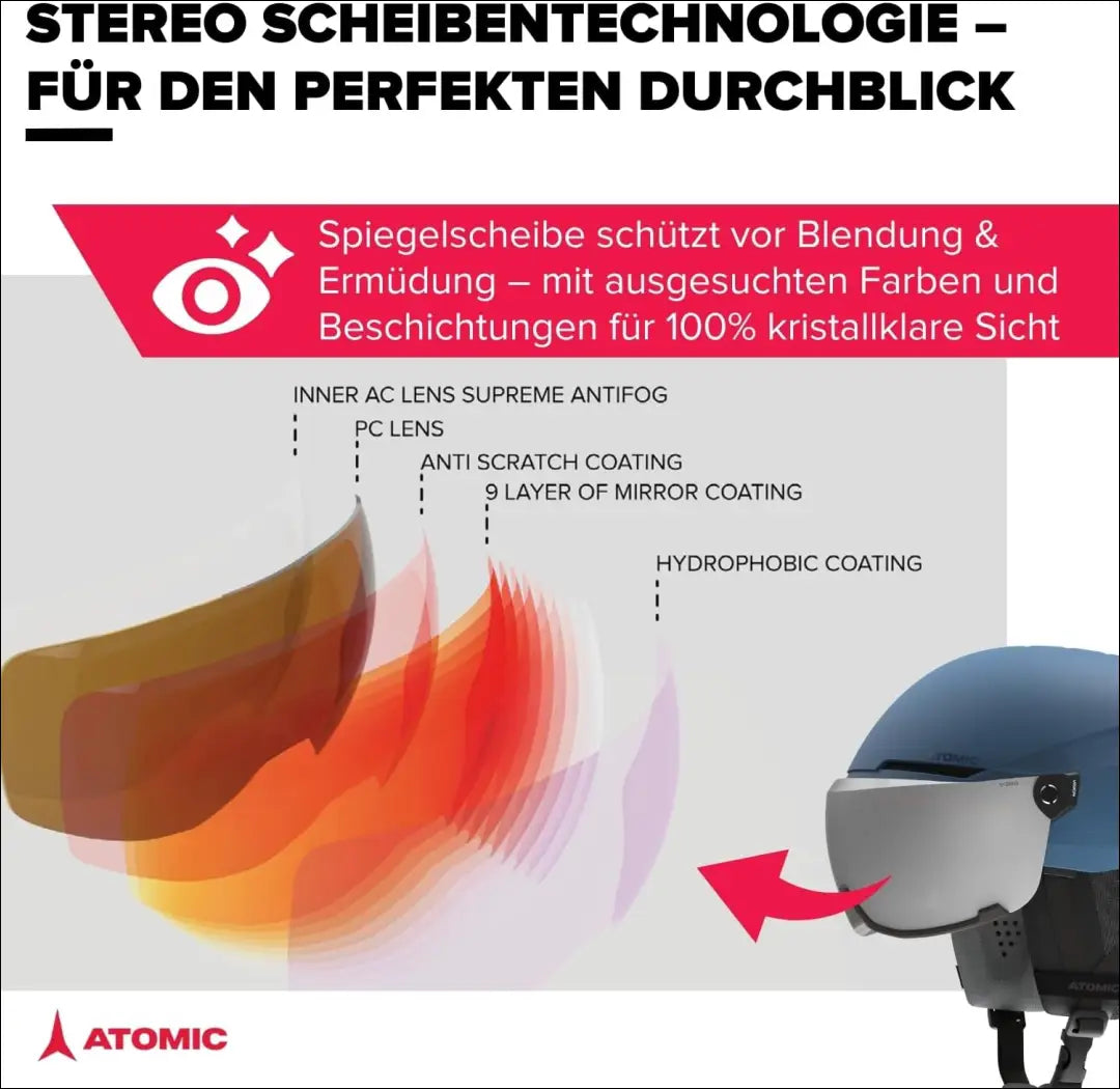 Slidinėjimo šalmas su akiniais „Atomic Savor Visor Stereo” SP020 - €119 Save 30% 100-200, __label:Pristatymas 1-2 d.d.,