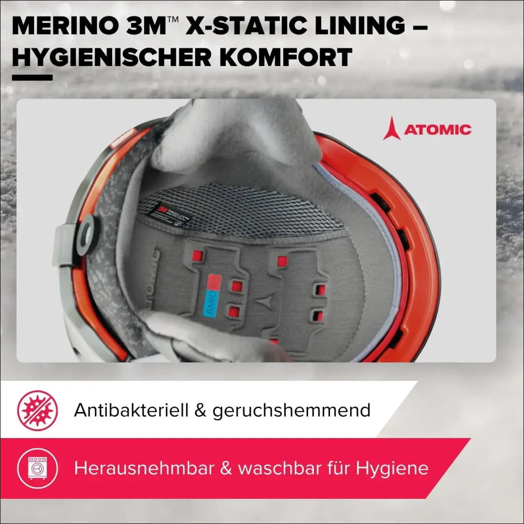 Slidinėjimo šalmas su akiniais „Atomic Savor Visor Stereo” SP020 - €119 Save 30% 100-200, __label:Pristatymas 1-2 d.d.,