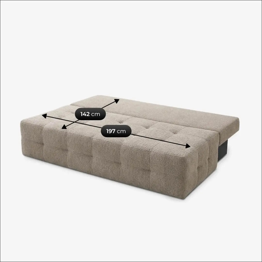 Smėlio spalvos buklė sofa-lova TE2492 - €667.22 Save 15% __label:Pristatymas 5-14 d.d., Newelite Naujausi produktai