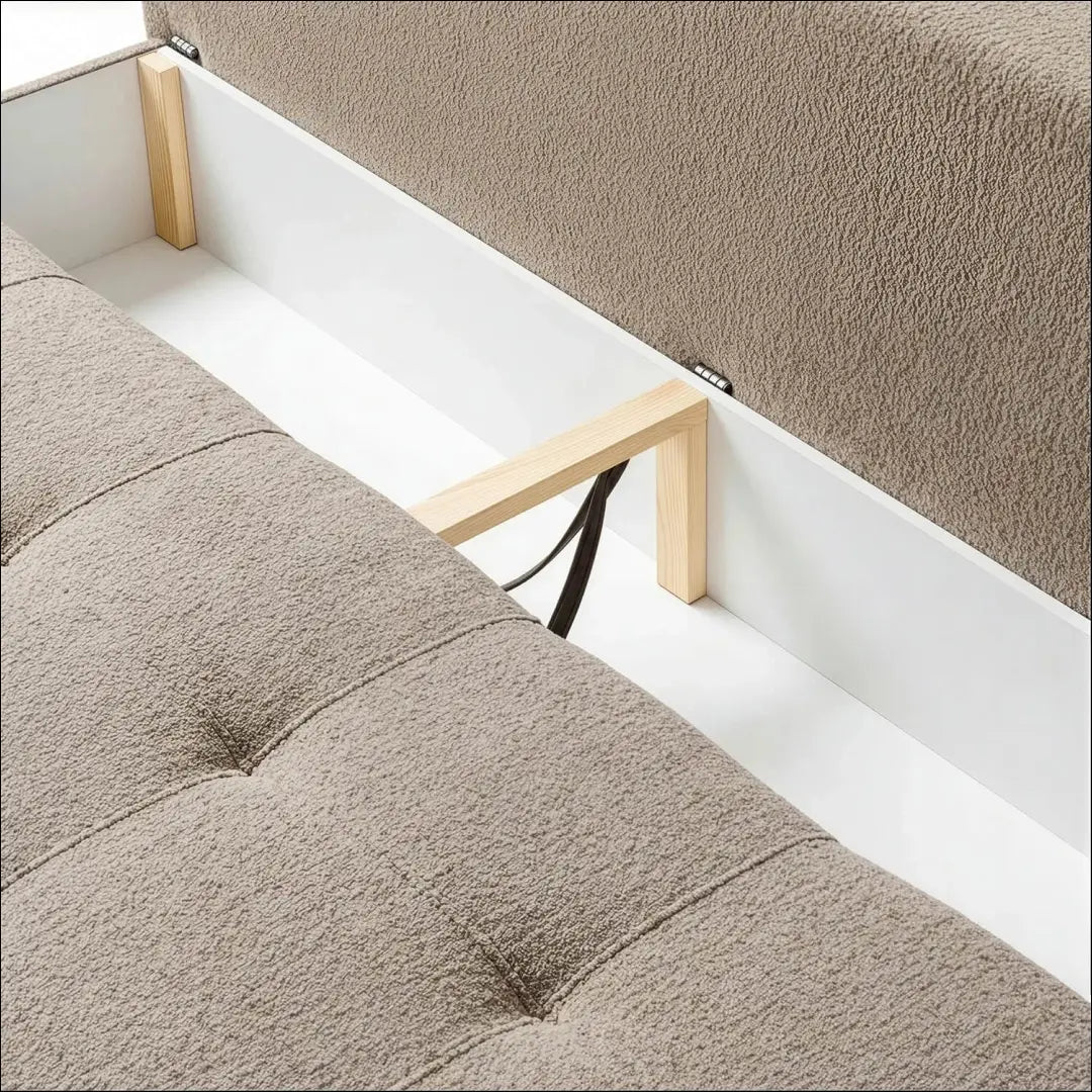 Smėlio spalvos buklė sofa-lova TE2492 - €667.22 Save 15% __label:Pristatymas 5-14 d.d., Newelite Naujausi produktai