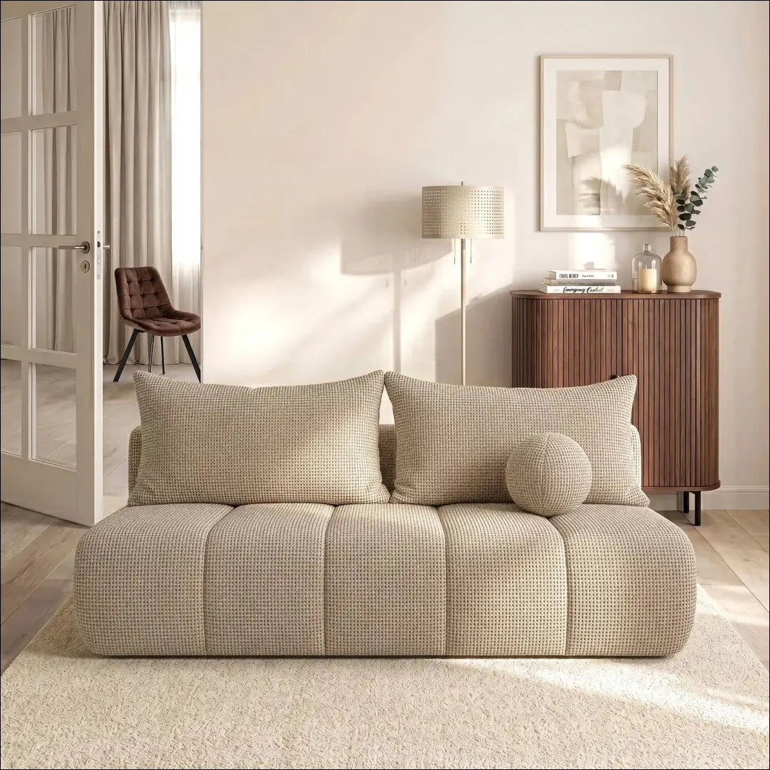 Smėlio spalvos šenilinė sofa-lova TE2490 - €681.05 Save 15% __label:Pristatymas 5-14 d.d., Newelite Naujausi produktai