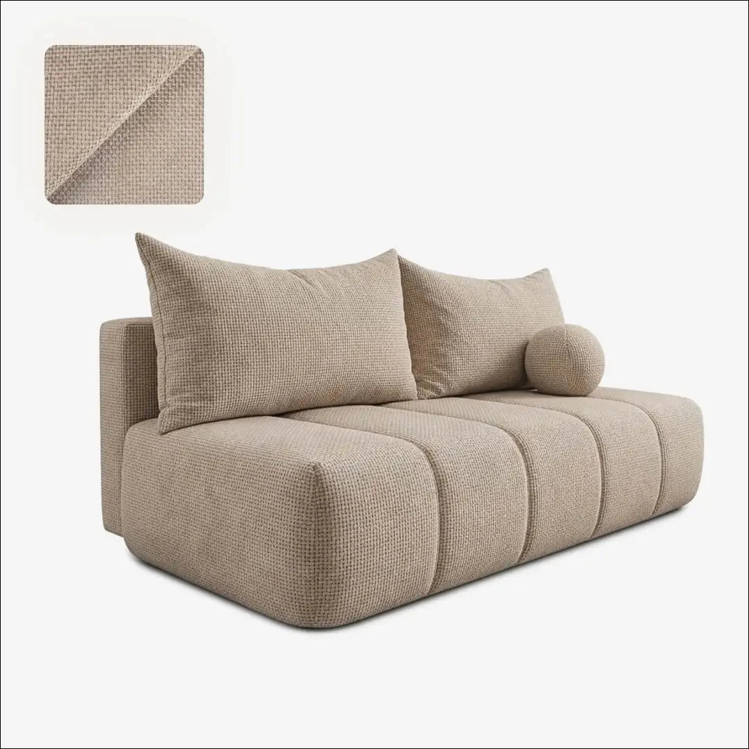 Smėlio spalvos šenilinė sofa-lova TE2490 - €681.05 Save 15% __label:Pristatymas 5-14 d.d., Newelite Naujausi produktai