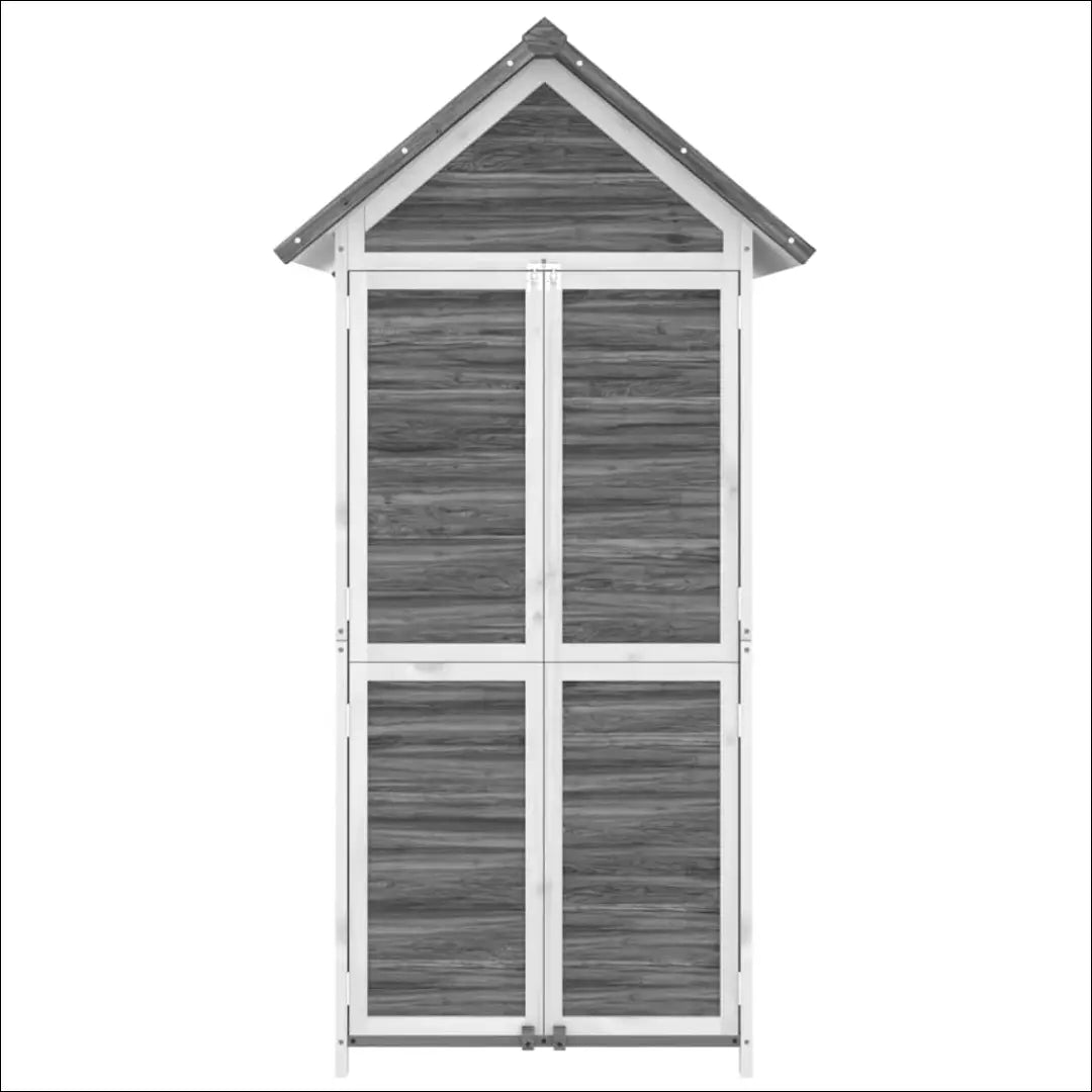 Sodo įrankių namelis LI743 - €108 Save 50% 100-200, __label:Pristatymas 1-2 d.d., color-balta, color-pilka, kita €100