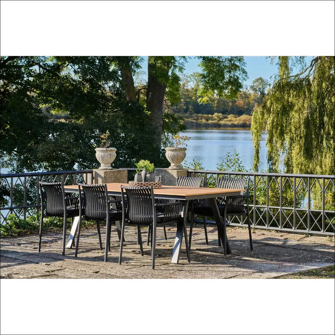 Sodo kėdė polipropileno sudedama juoda RD1036 - €73 Save 15% 50-100, Dining chairs, Juoda, nordic, uzsakomi €50 to €100