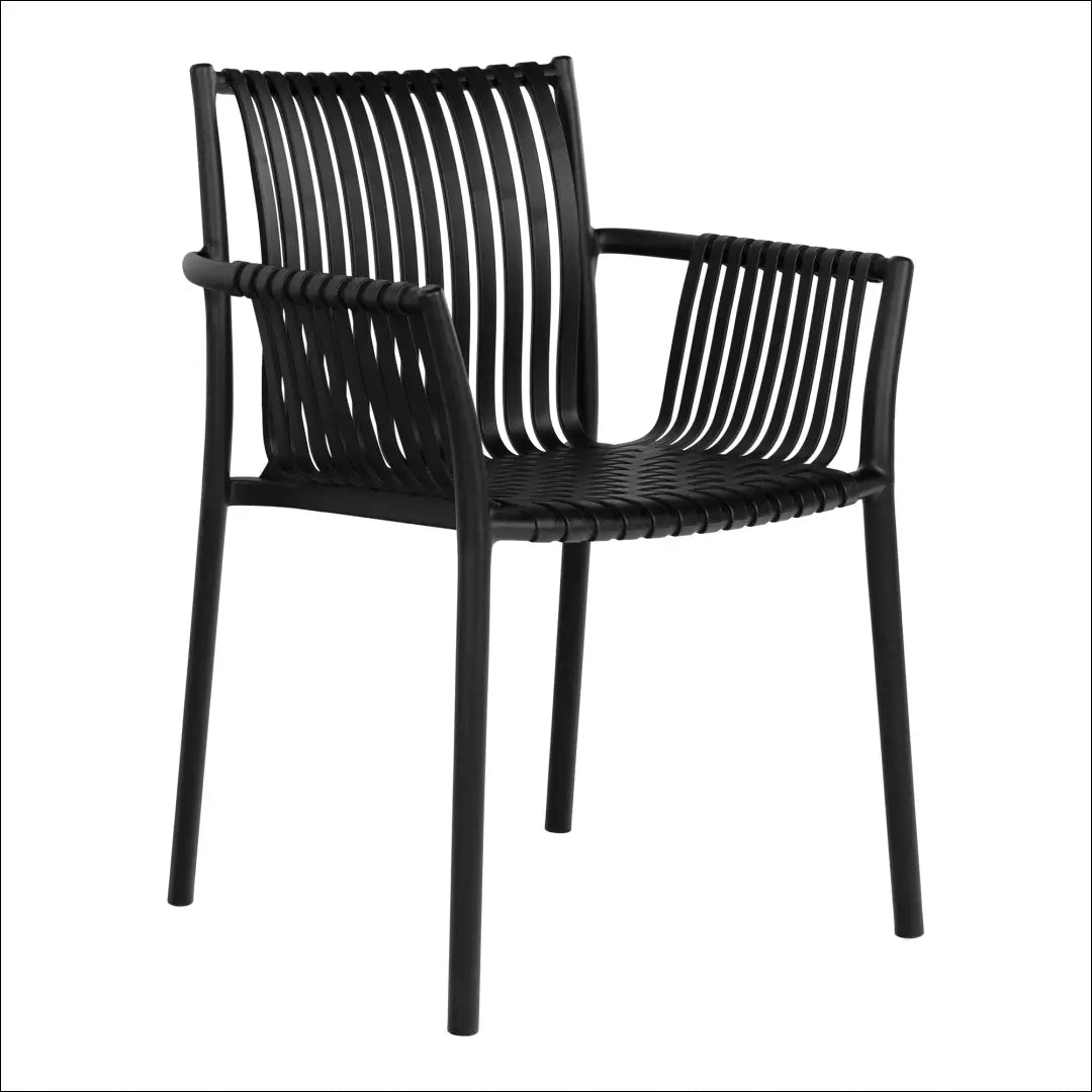 Sodo kėdė polipropileno sudedama juoda RD1036 - €73 Save 15% 50-100, Dining chairs, Juoda, nordic, uzsakomi €50 to €100