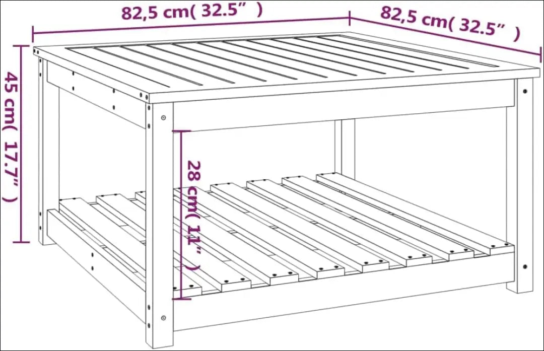 Sodo staliukas LI862 - €25 Save 65% 25-50, __label:Pristatymas 1-2 d.d., color-juoda, material-medzio-masyvas,