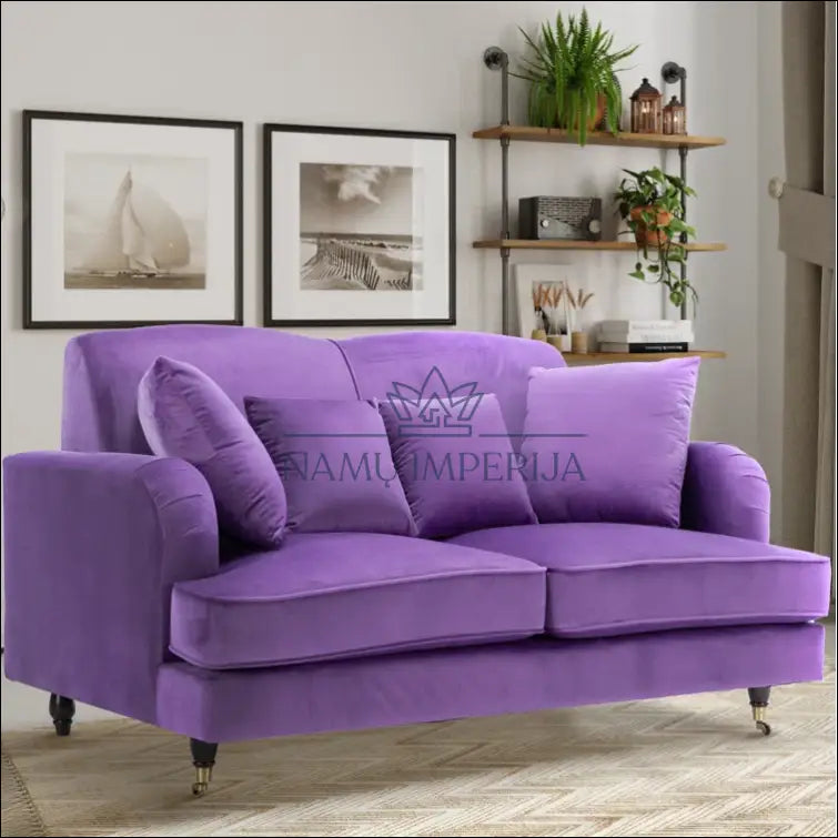 Sofa MI636 - €370 Save 50% __label:Pristatymas 1-2 d.d., color-violetine, material-aksomas, minksti, over-200 Virš €200