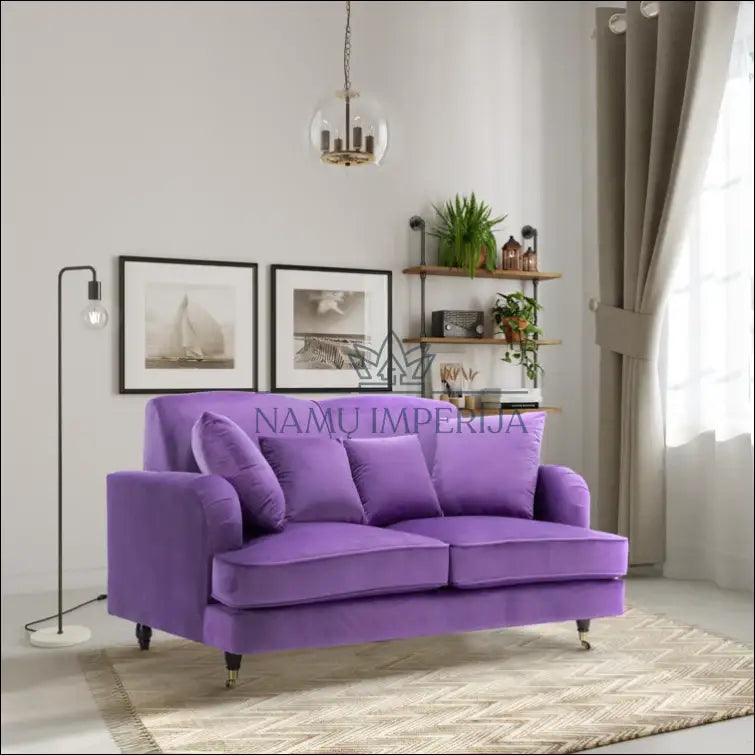 Sofa MI636 - €370 Save 50% __label:Pristatymas 1-2 d.d., color-violetine, material-aksomas, minksti, over-200 Virš €200