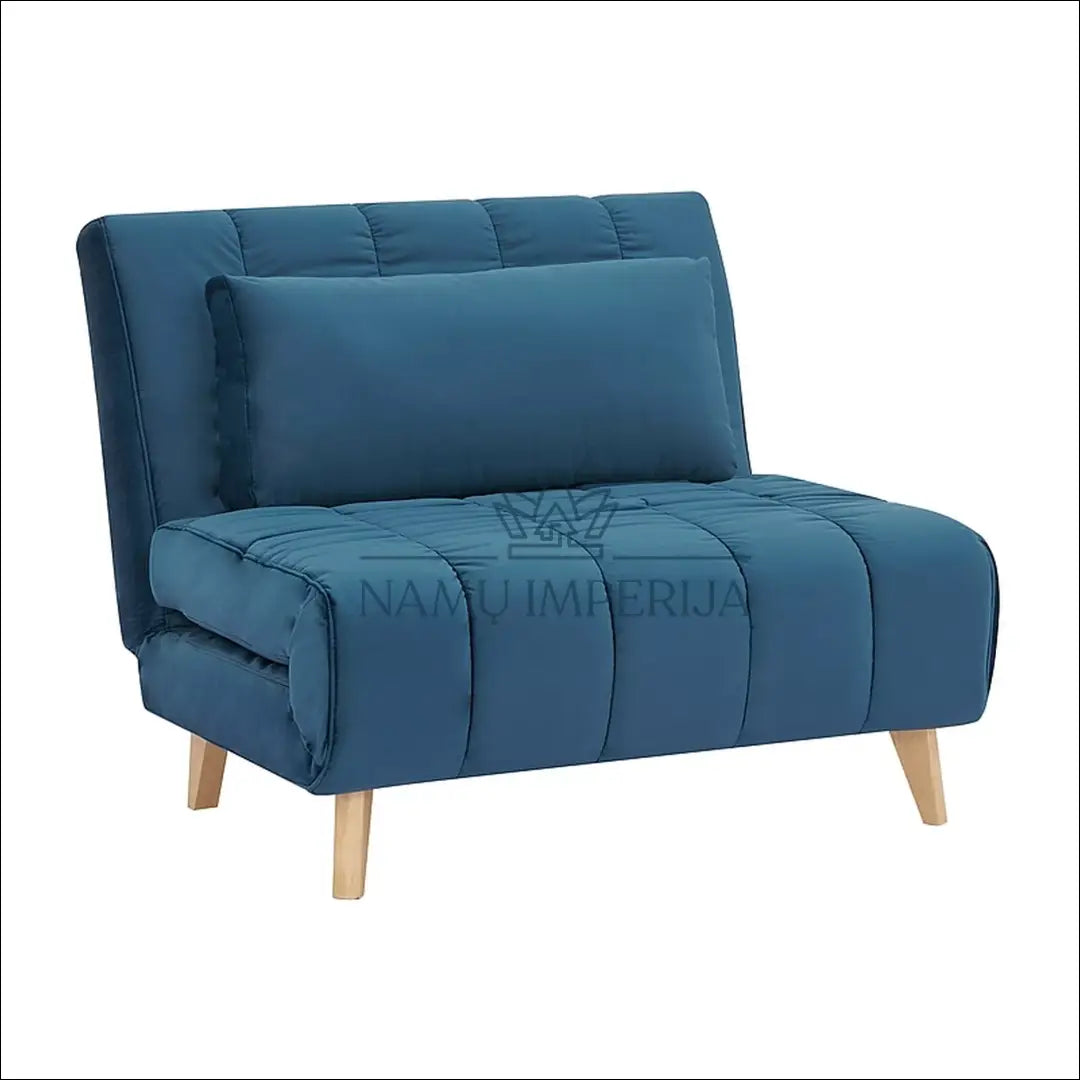 Sofa - lova AL003 - €335 Save 20% __label:Pristatymas 5-14 d.d., color-melyna, color-pilka, material-aksomas,