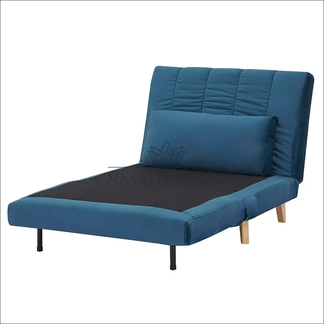 Sofa - lova AL003 - __label:Pristatymas 5-14 d.d., color-melyna, color-pilka, material-aksomas, material-poliesteris