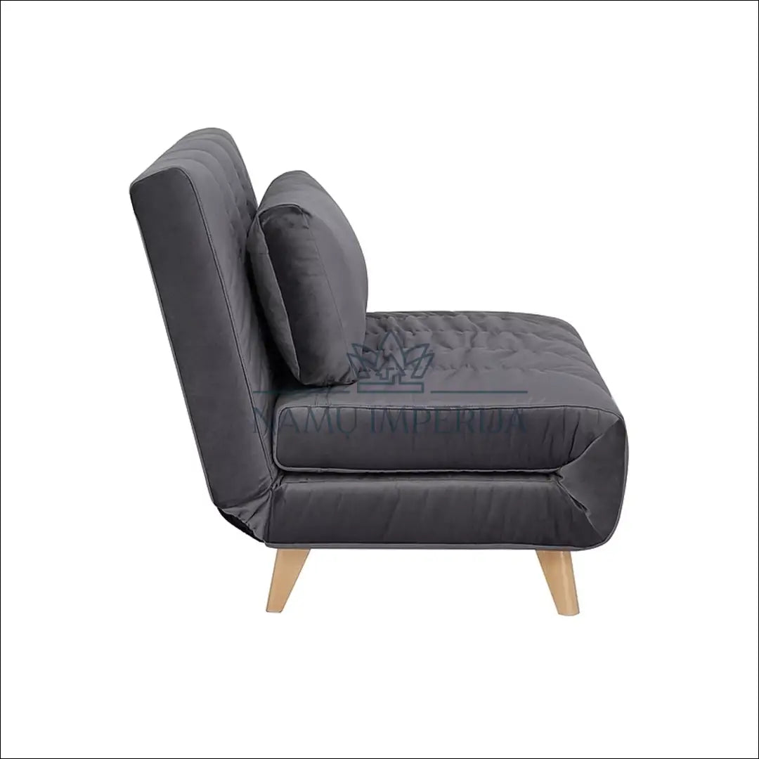 Sofa - lova AL003 - __label:Pristatymas 5-14 d.d., color-melyna, color-pilka, material-aksomas, material-poliesteris