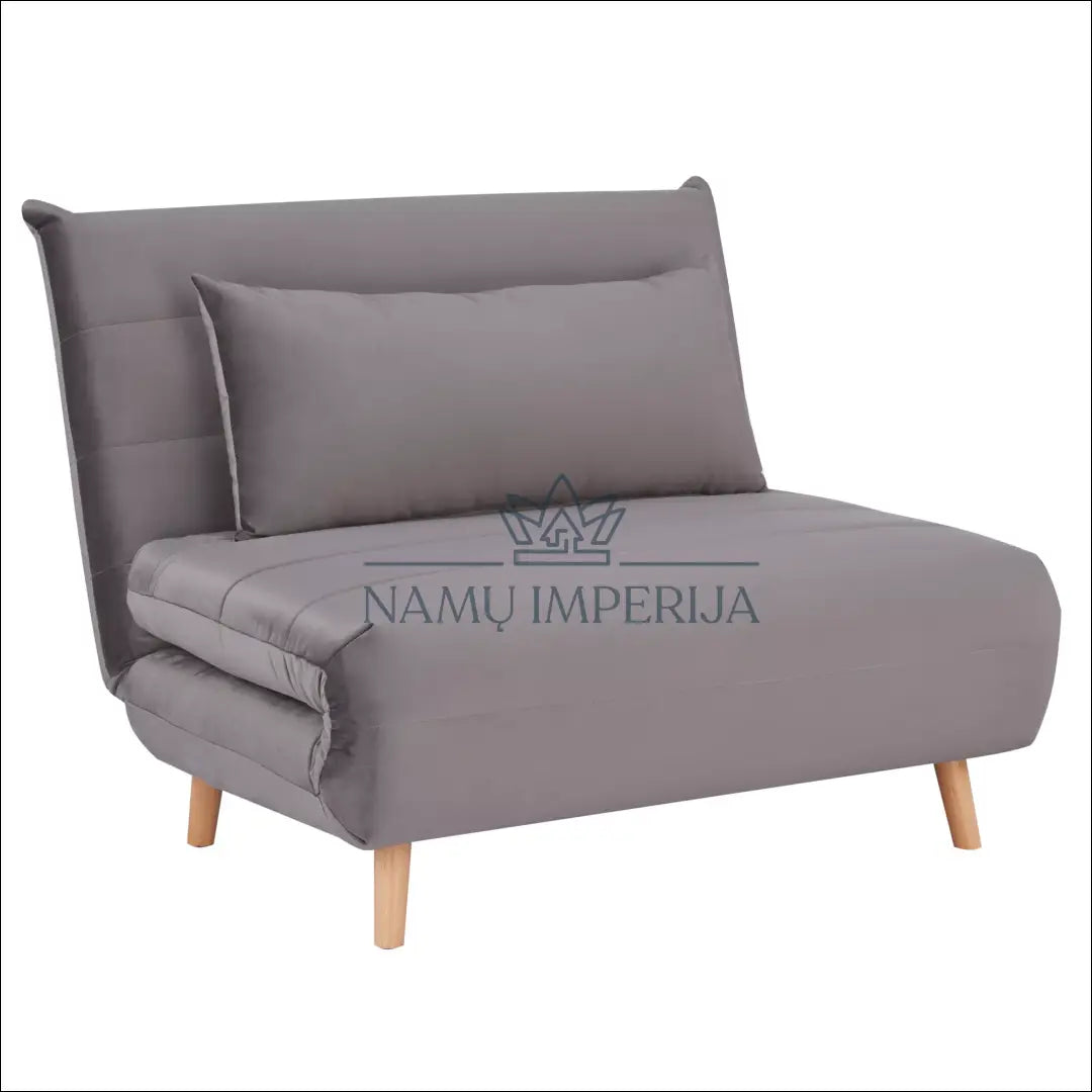 Sofa - lova AL006 - €336 Save 20% __label:Pristatymas 5-14 d.d., color-pilka, color-rozine, foteliai, material-aksomas