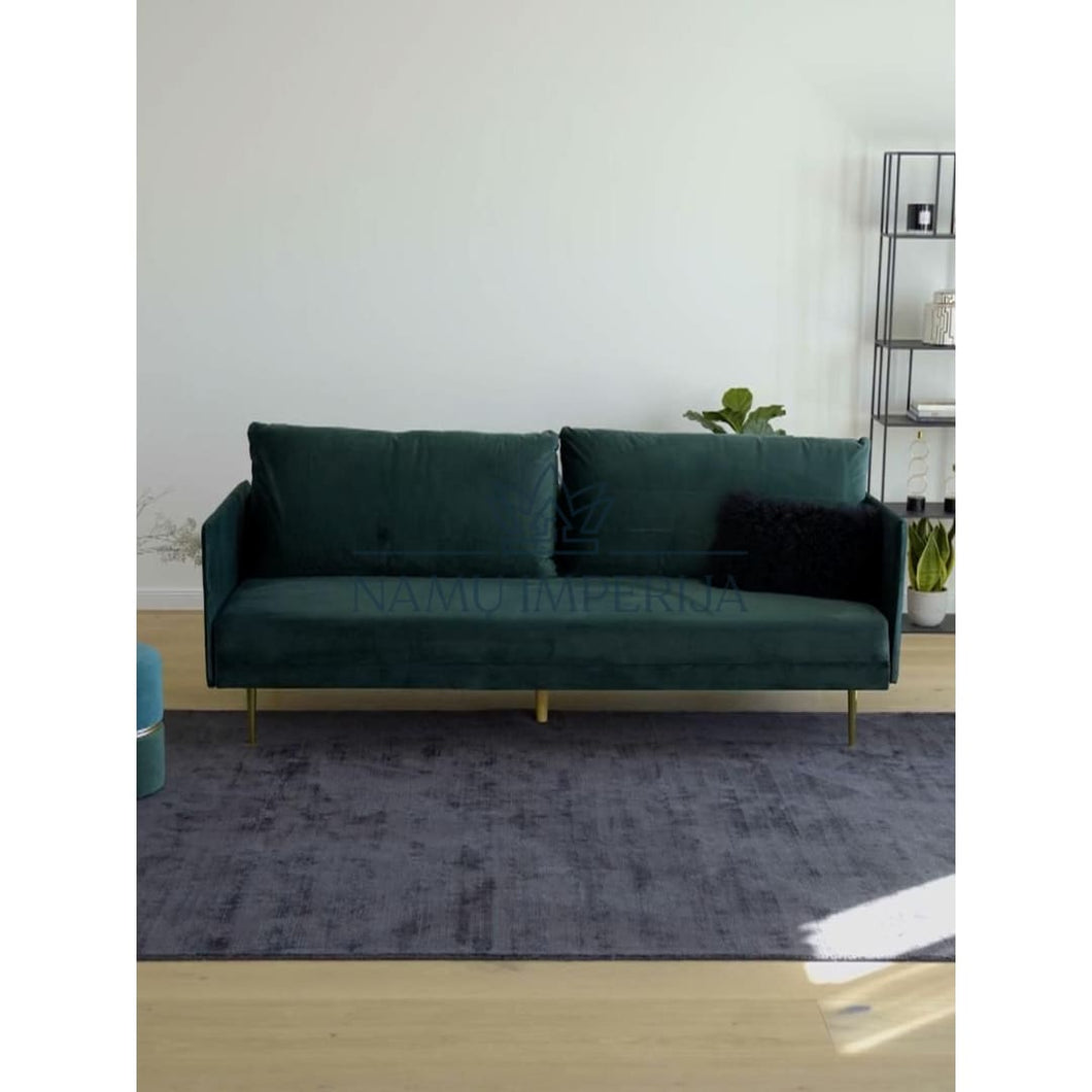 Sofa - lova MI360 - color-auksine, color-zalia,