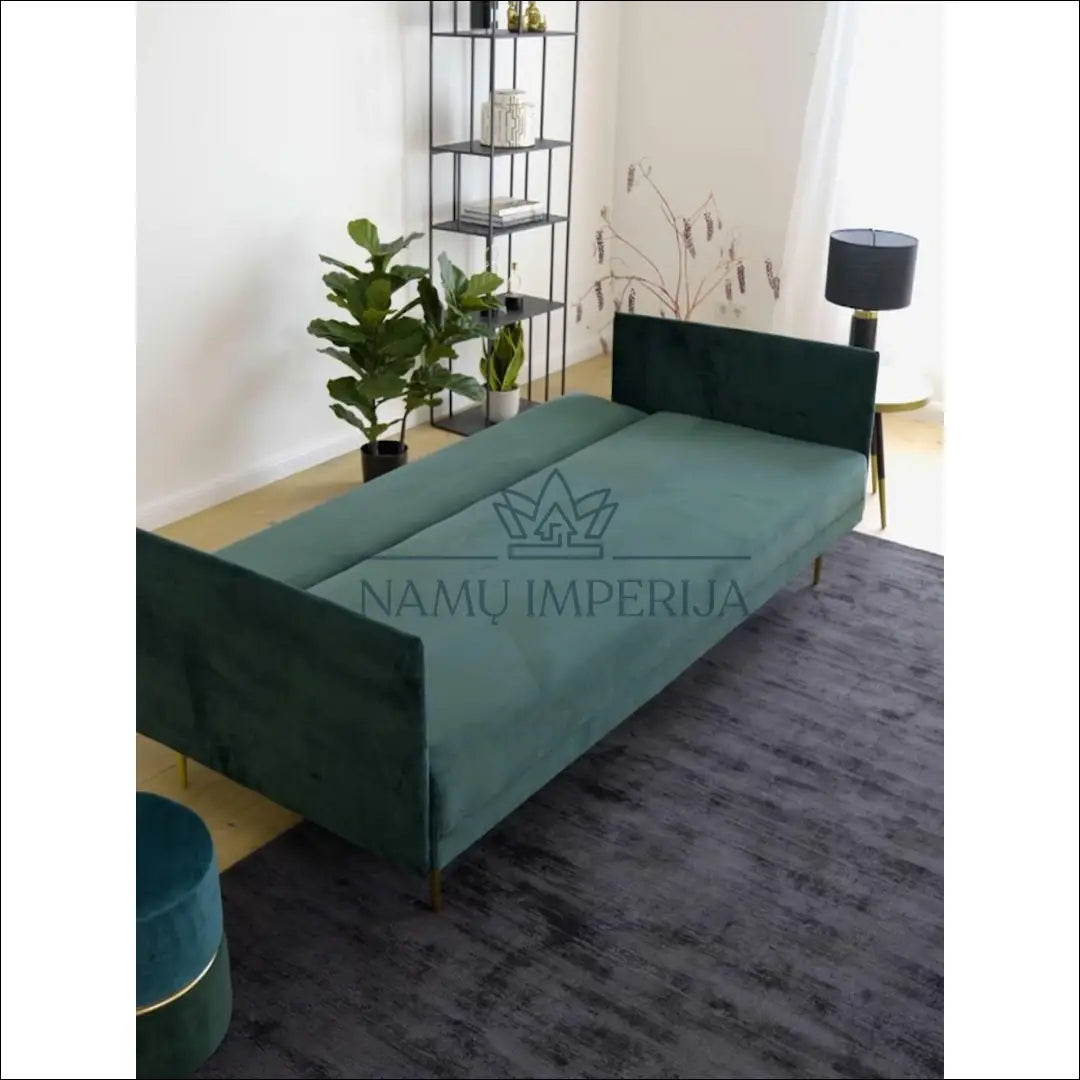 Sofa - lova MI360 - €315 Save 65% __label:Pristatymas 1-2 d.d., color-auksine, color-zalia, lovos-miegamojo,