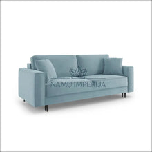 Augšupielādējiet attēlu galerijas skatā Sofa-lova MI490 - €1,350 Save 50% color-melyna, material-aksomas, minksti, over-200, pushas Aksomas | Namų imperija
