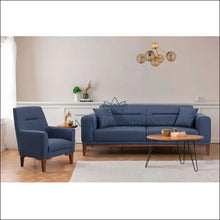 Augšupielādējiet attēlu galerijas skatā Sofa-lova MI491 - €910 Save 50% color-melyna, material-gobelenas, material-poliesteris, minksti, over-200 Gobelenas
