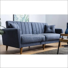 Įkelti vaizdą į galerijos rodinį, Sofa-lova MI518 - €433 Save 50% color-melyna, material-linas, minksti, over-200, sofos Linas | Namų imperija Fast
