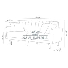 Augšupielādējiet attēlu galerijas skatā Sofa-lova MI518 - €433 Save 50% color-melyna, material-linas, minksti, over-200, sofos Linas | Namų imperija Fast

