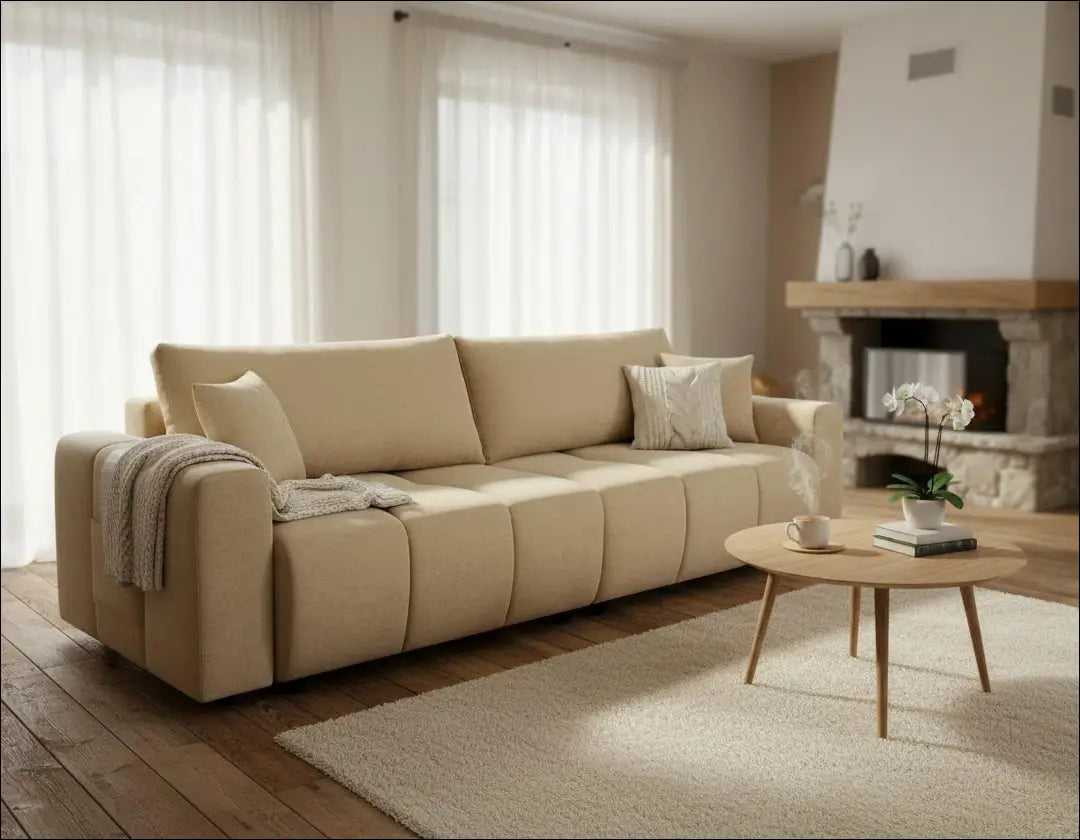Sofa - lova MI928 - €440 Save 50% __label:Pristatymas 1-2 d.d., color-smelio, material-gobelenas, minksti, over-200