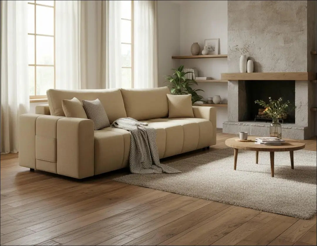 Sofa - lova MI928 - €440 Save 50% __label:Pristatymas 1-2 d.d., color-smelio, material-gobelenas, minksti, over-200