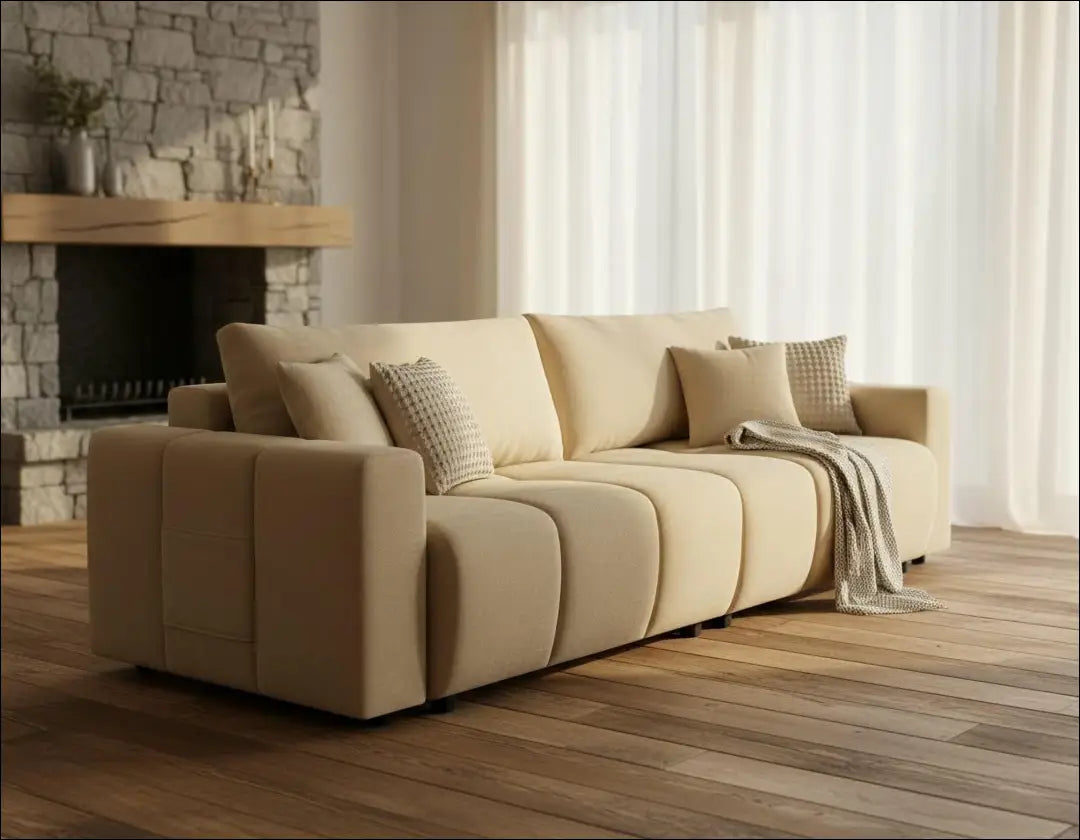 Sofa - lova MI928 - €440 Save 50% __label:Pristatymas 1-2 d.d., color-smelio, material-gobelenas, minksti, over-200