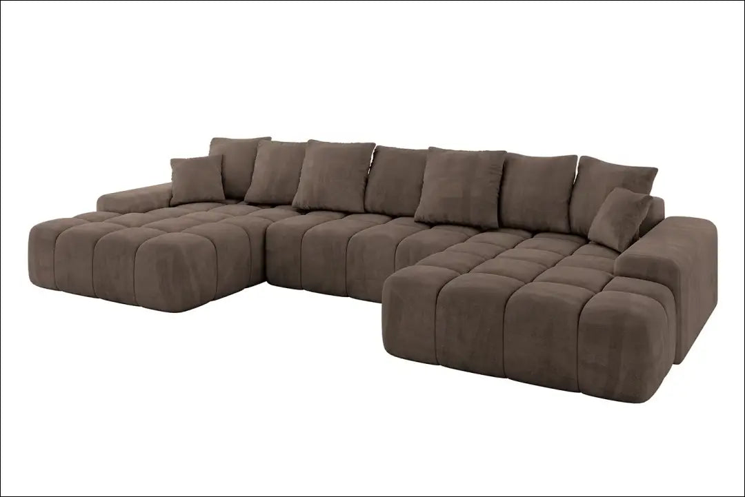 Sofa-lova MI964 - €906 Save 40% __label:Pristatymas 1-2 d.d., color-ruda, kampai, material-aksomas,