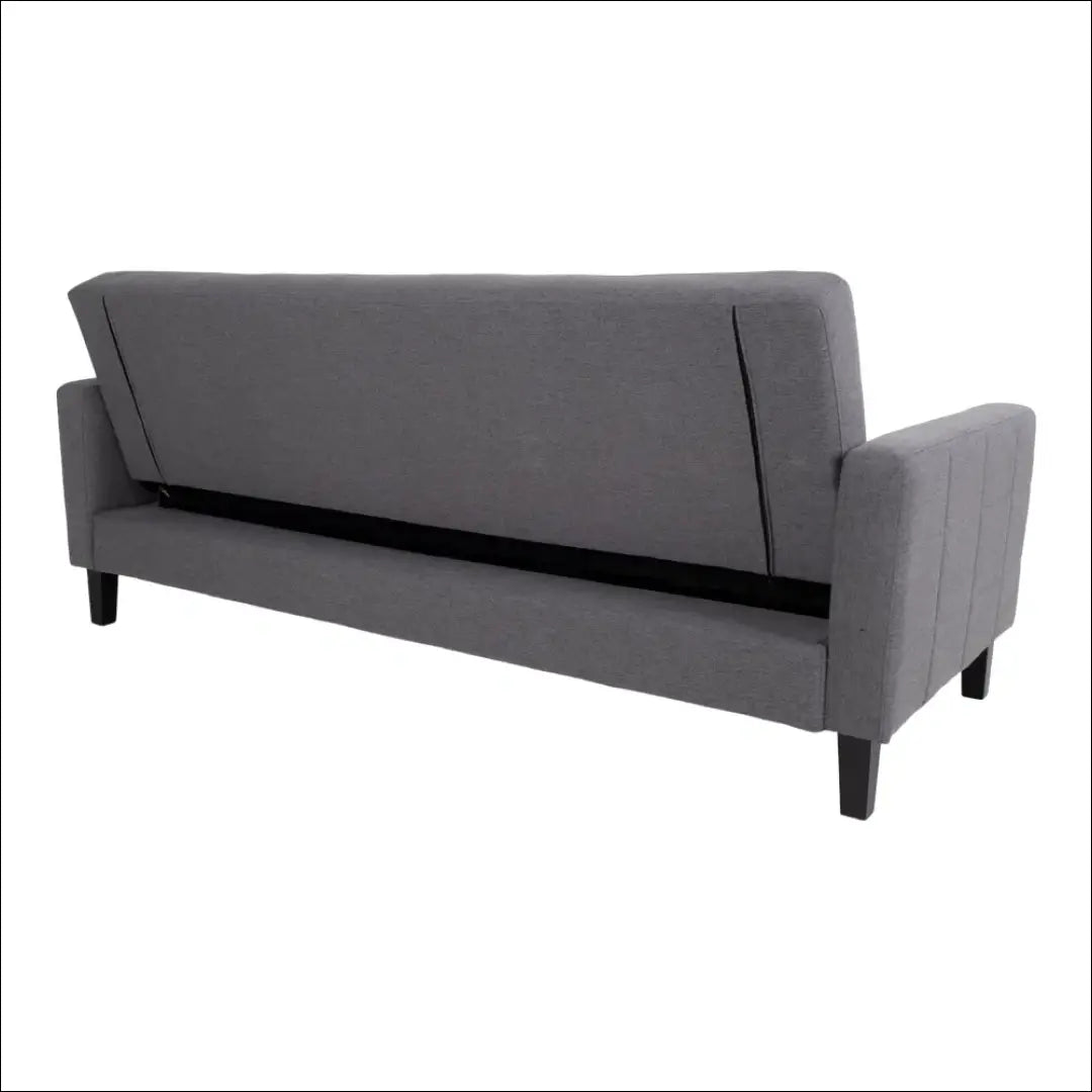 Sofa-lova su daiktadėže tamsiai pilka juodos kojelės RD227 - €569 Save 15% __label:Pristatymas 5-14 d.d., nordic,