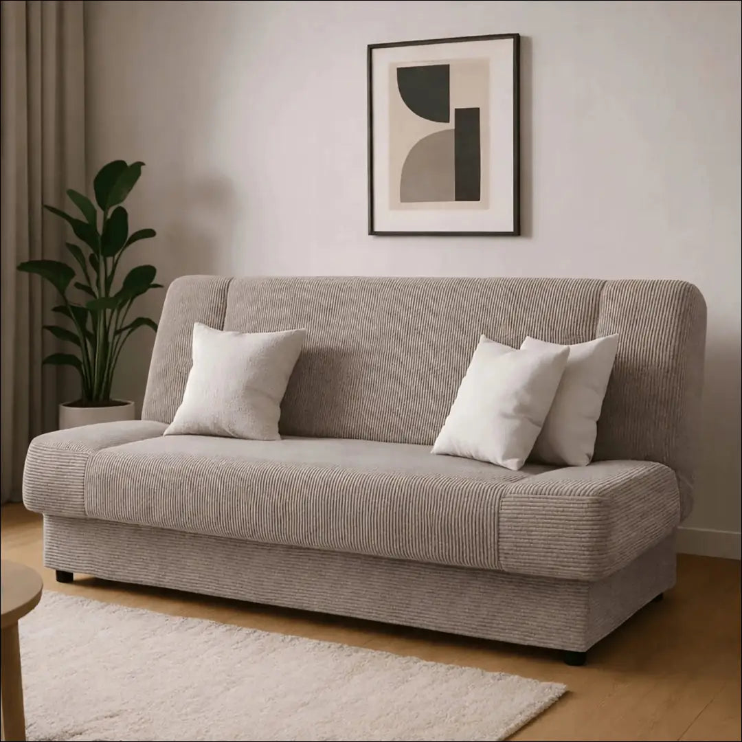 Sofa-lova su korduro audiniu smėlio spalvos TE1080 - €554 Save 15% __label:Pristatymas 5-14 d.d., elite, over-200,