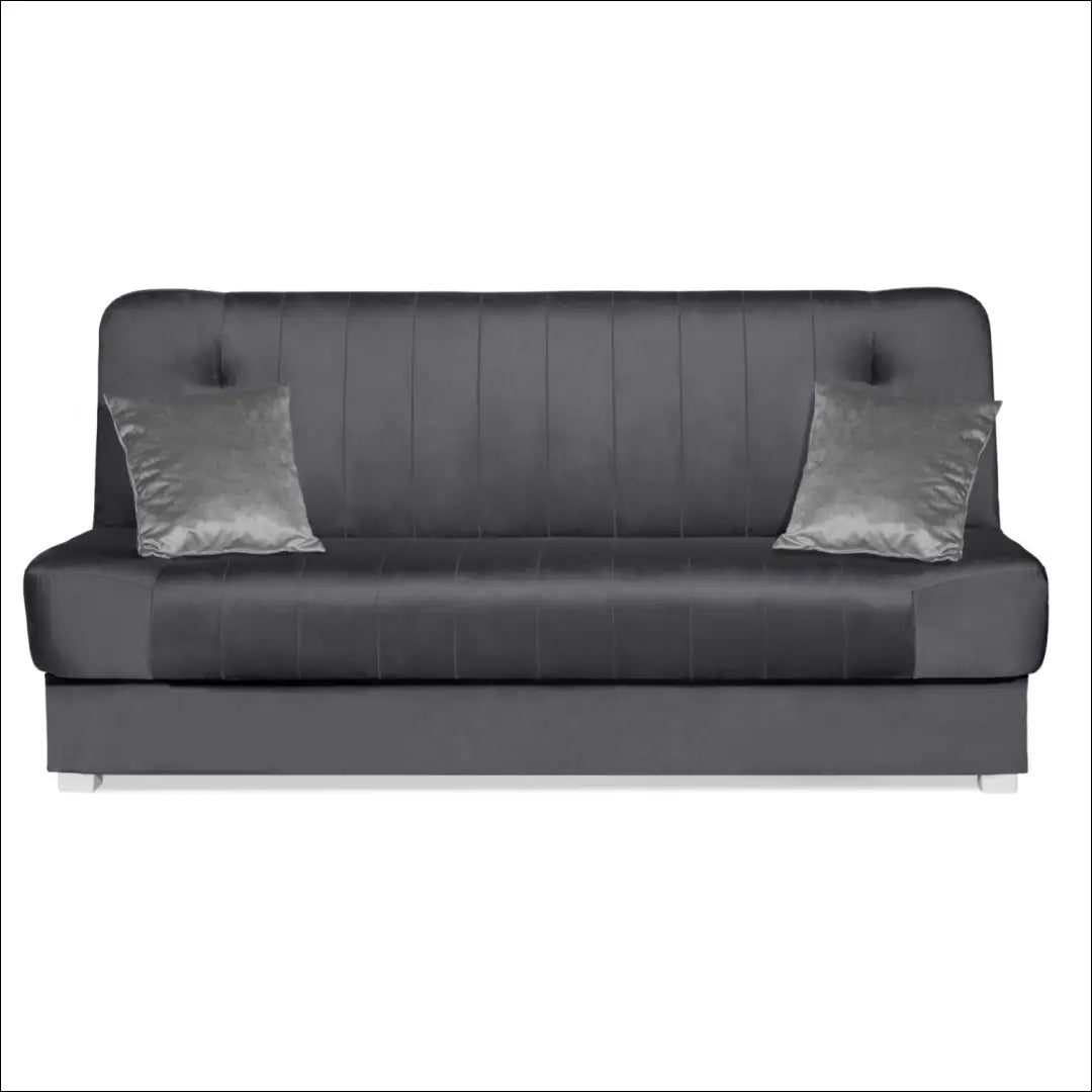 Sofa-lova su veliūro audiniu pilkos spalvos / smėlio TE1167 - €579 Save 15% __label:Pristatymas 5-14 d.d., elite,