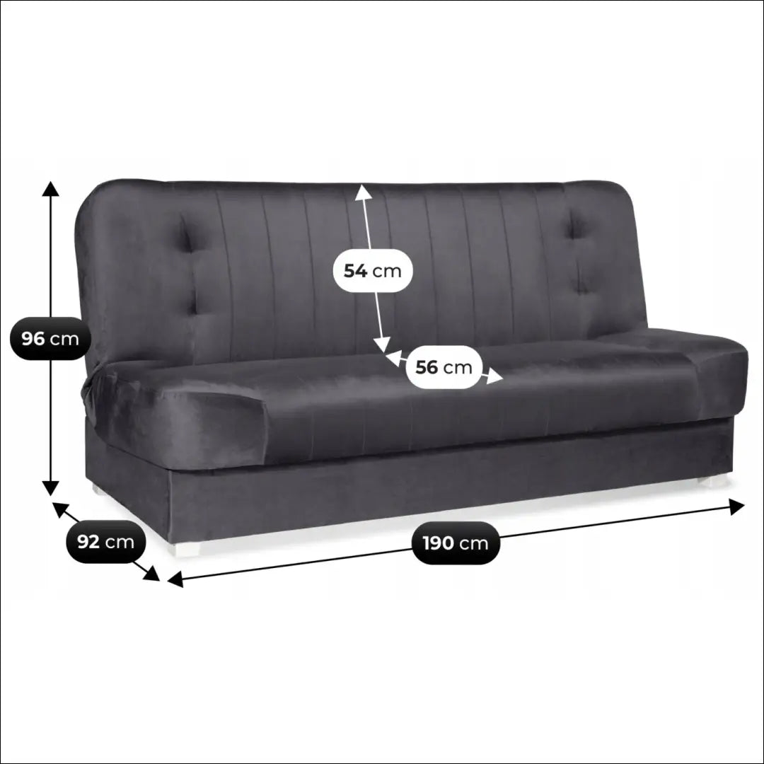 Sofa-lova su veliūro audiniu pilkos spalvos / smėlio TE1167 - €579 Save 15% __label:Pristatymas 5-14 d.d., elite,