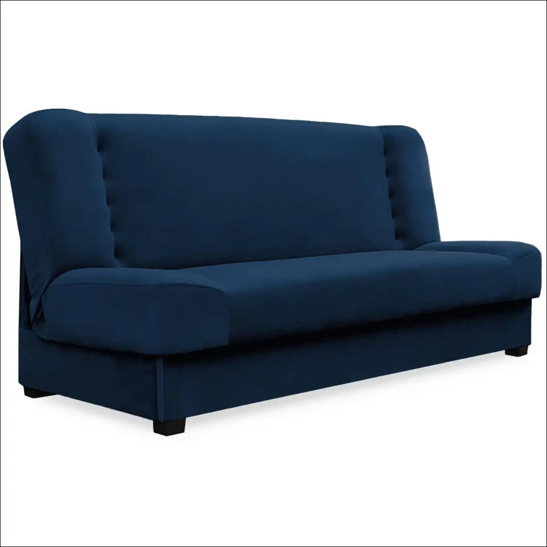 Sofa-lova su veliūro audiniu tamsiai mėlynos spalvos TE679 - €547 Save 15% __label:Pristatymas 5-14 d.d., elite,