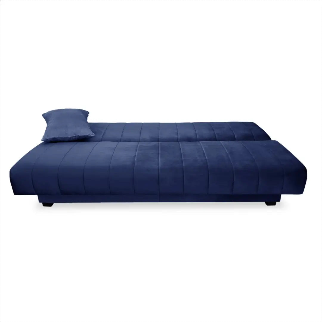 Sofa-lova su veliūro audiniu tamsiai mėlynos spalvos TE682 - €608 Save 15% __label:Pristatymas 5-14 d.d., elite,