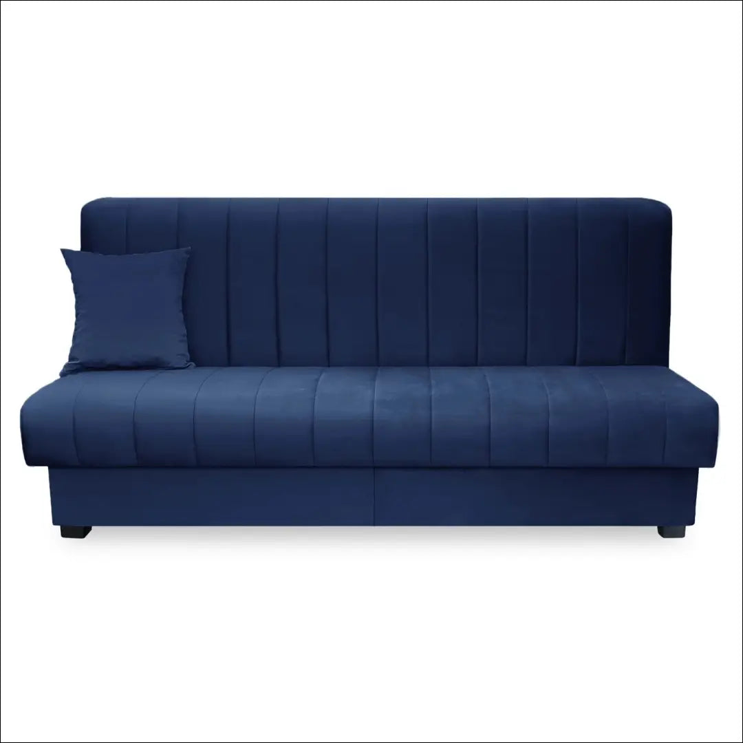 Sofa-lova su veliūro audiniu tamsiai mėlynos spalvos TE682 - €608 Save 15% __label:Pristatymas 5-14 d.d., elite,